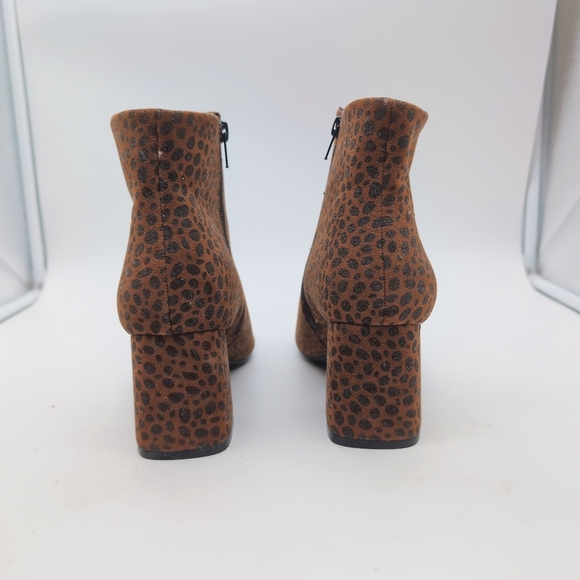 Leopard Print Ankle Boots Sz 7 Simply Be WW090 - Picture 5 of 10